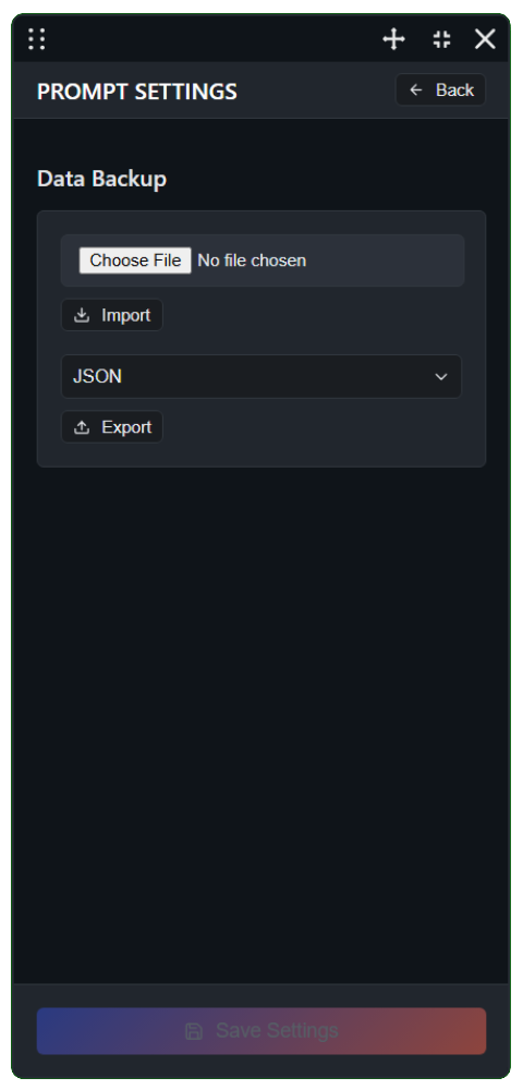 Settings Panel - Screenshot - SyncWin Copilot